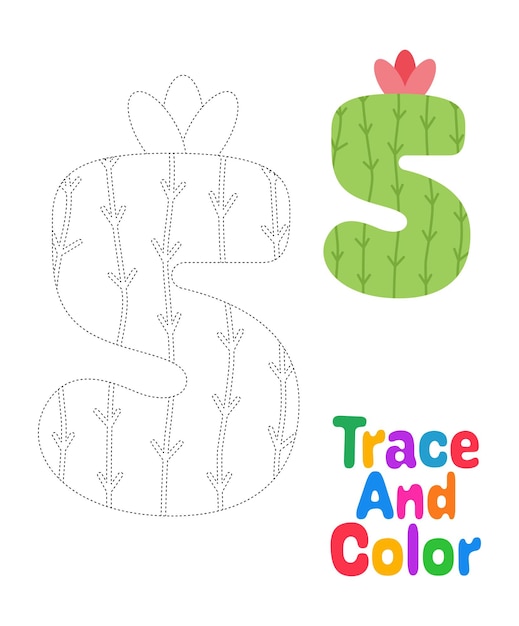 Number 5 tracing worksheet for kids