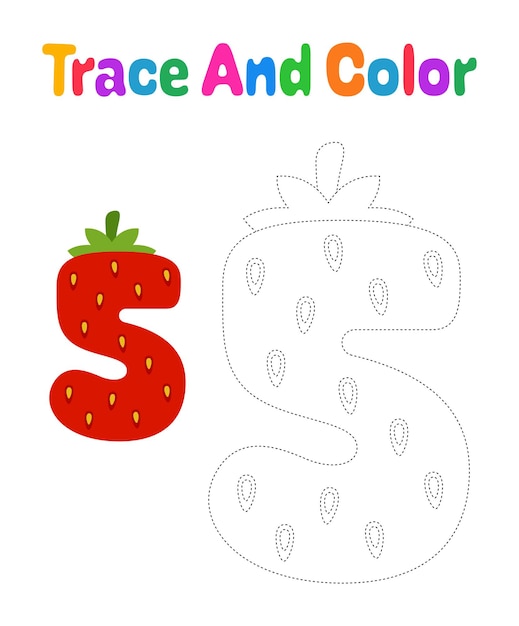 Number 5 tracing worksheet for kids