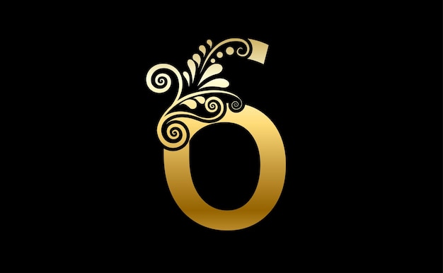 Number 6 Luxury Logo