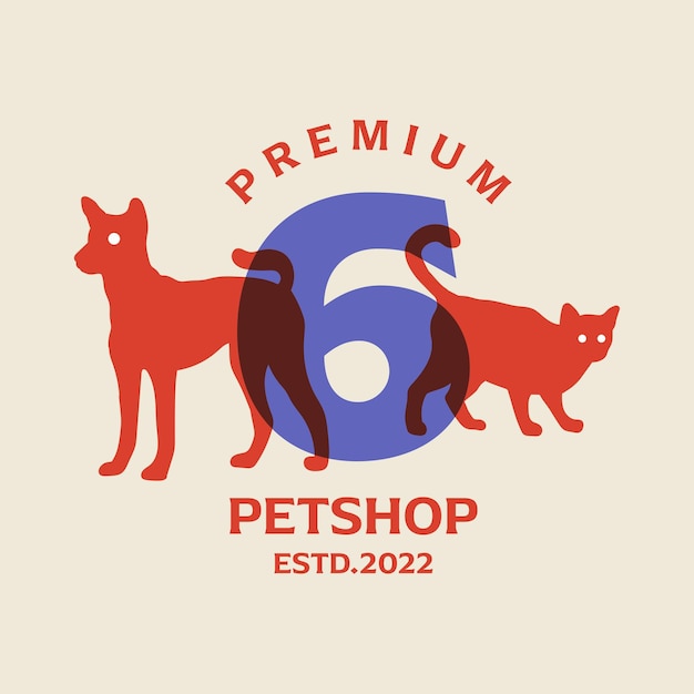 Number 6 Petshop Logo