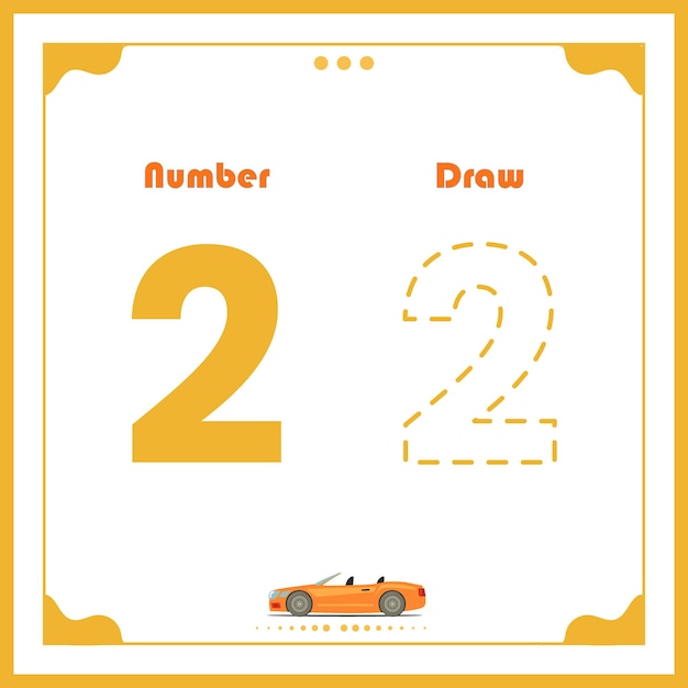 Number Drawing for Kids Preschool Number Illustration Learning Activity for Back to School book