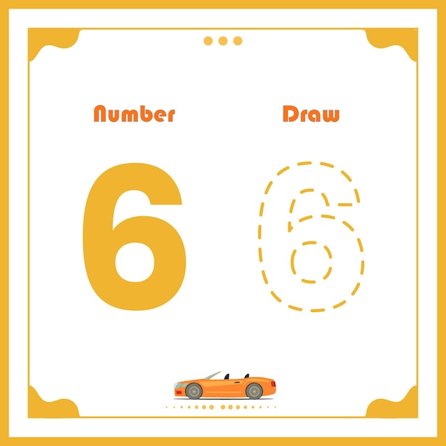 Number Drawing for Kids Preschool Number Illustration Learning Activity for Back to School book