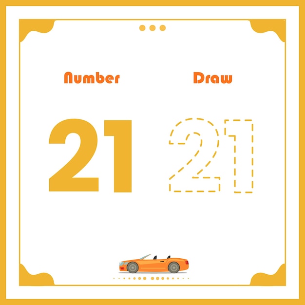 Number Drawing for Kids Preschool Number Illustration Learning Activity for Back to School book