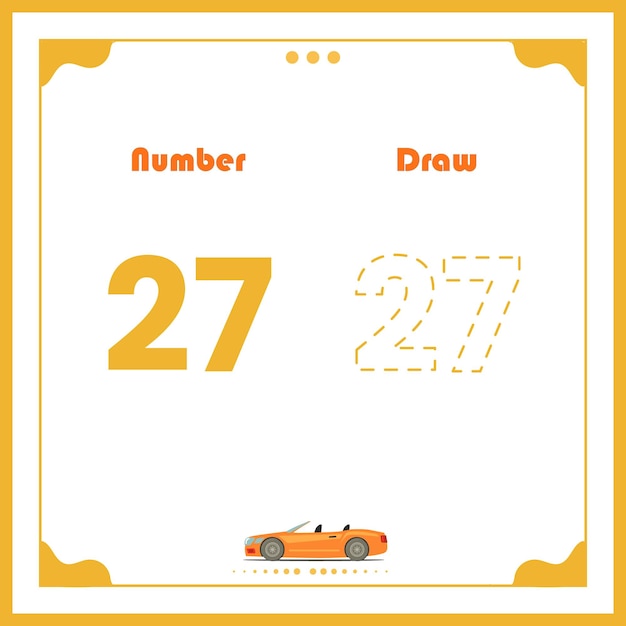 Number Drawing for Kids Preschool Number Illustration Learning Activity for Back to School book