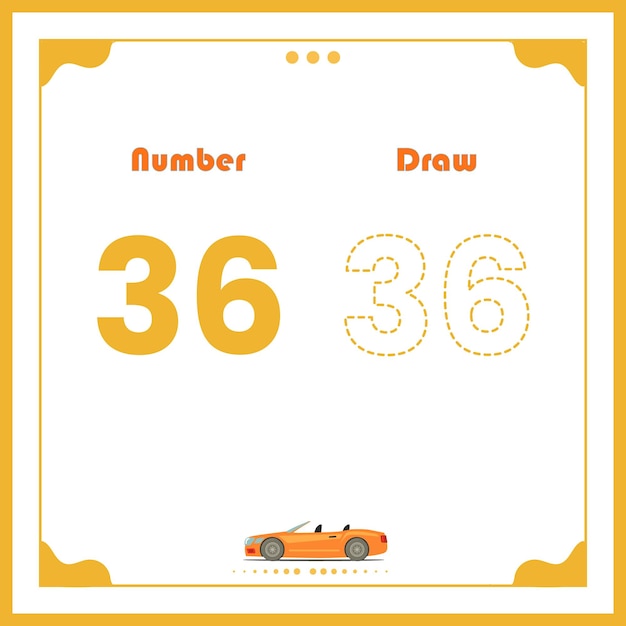 Number Drawing for Kids Preschool Number Illustration Learning Activity for Back to School book