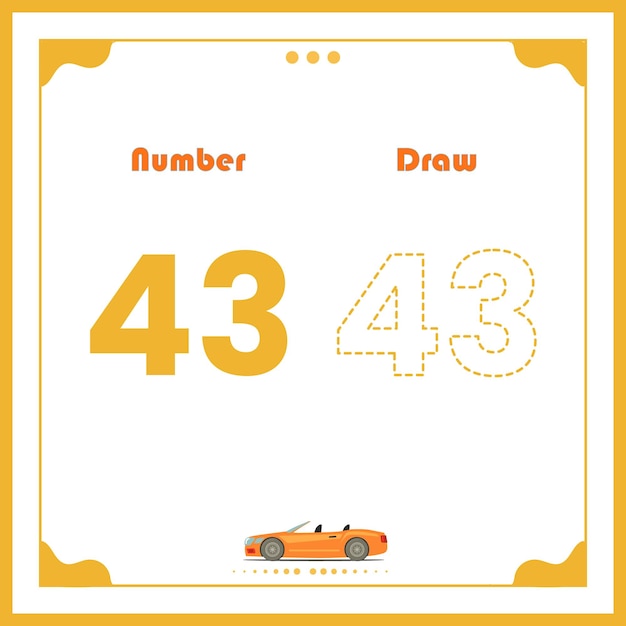 Number Drawing for Kids Preschool Number Illustration Learning Activity for Back to School book