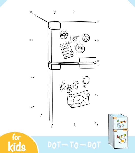 Numbers game education game for children Refrigerator