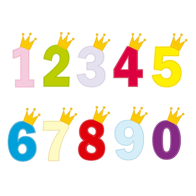 Numbers for little princess and prince