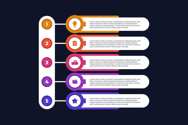 Numerical List Business Infographic Design