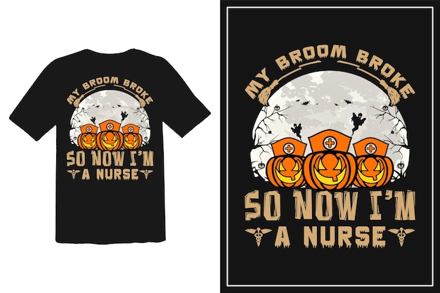 Nurse Halloween T-Shirt Design