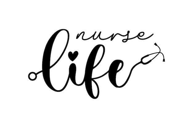 Vector nurse life svg