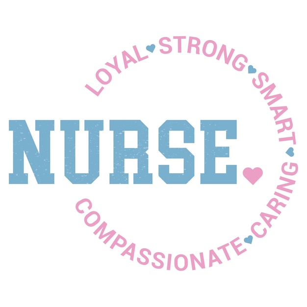 Vector nurse quotes clipart crafting design