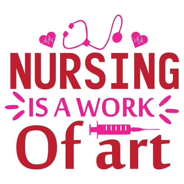 Vector nurse quotes design