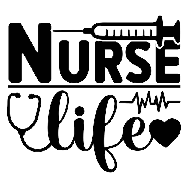 Vector nurse svg design