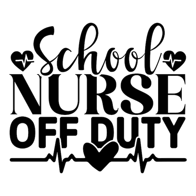 Vector nurse svg design