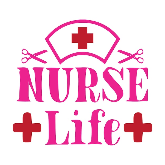 Vector nurse svg design