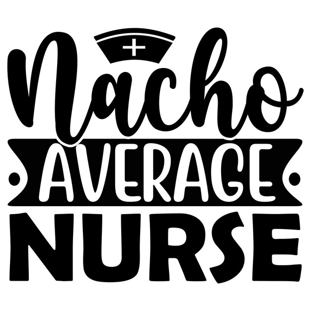 Vector nurse svg tshirt design template