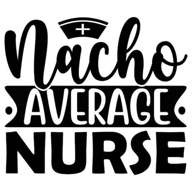 Vector nurse svg tshirt design template