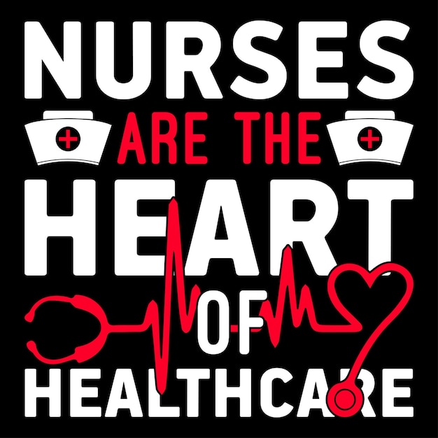 Nurse t-shirt design vector and typography templet