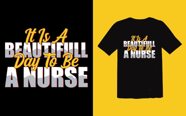 Nurse tshirt design typographic vector