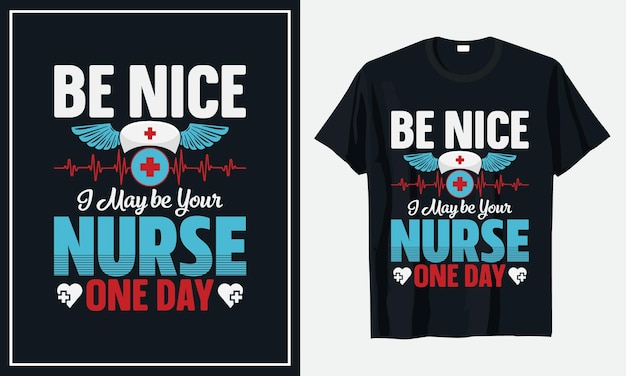 Nurse tshirt design typography vintage Premium Vector