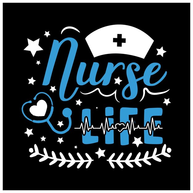 Vector nurse tshirt design