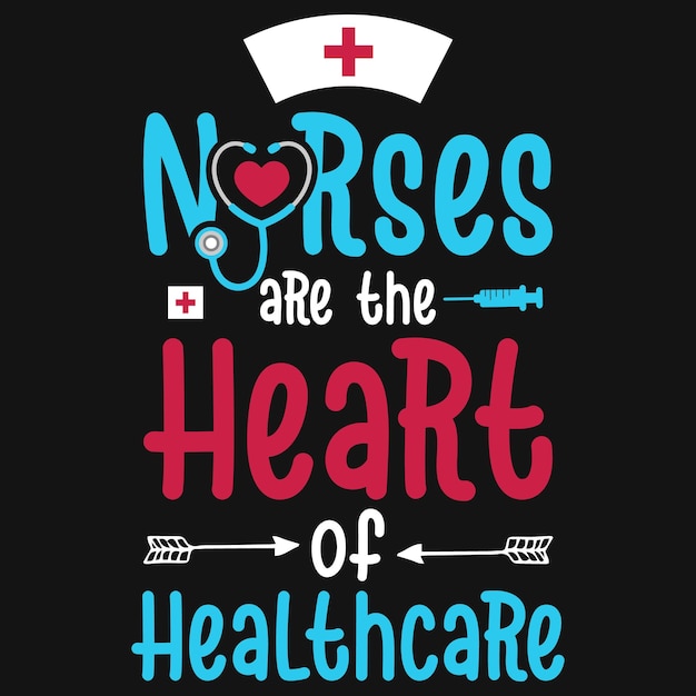 Nurse typography tshirt design