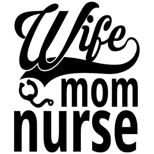 Nurse typography tshirt design