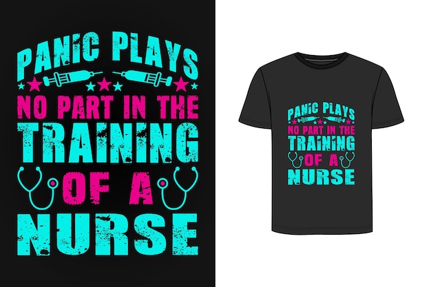 Nurse typography vintage t shirt design Premium Vector