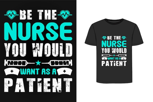 Nurse typography vintage t shirt design Premium Vector