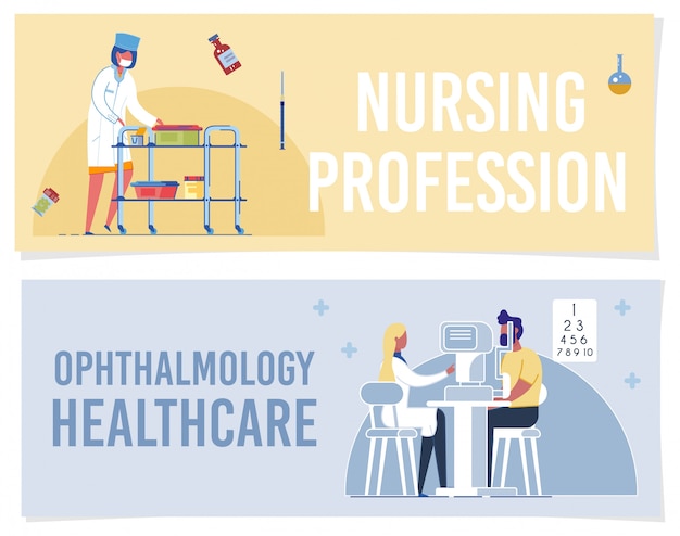 Nursing Profession Ophthalmology Healthcare Banner