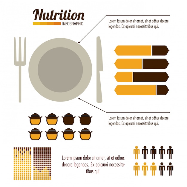 Nutrition and food infographic 