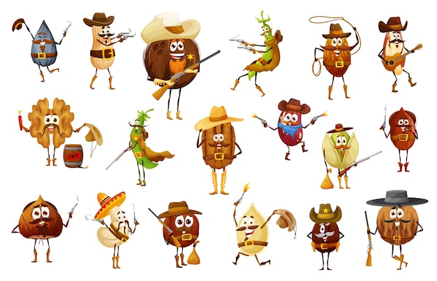 Nuts and beans cowboy sheriff ranger robber