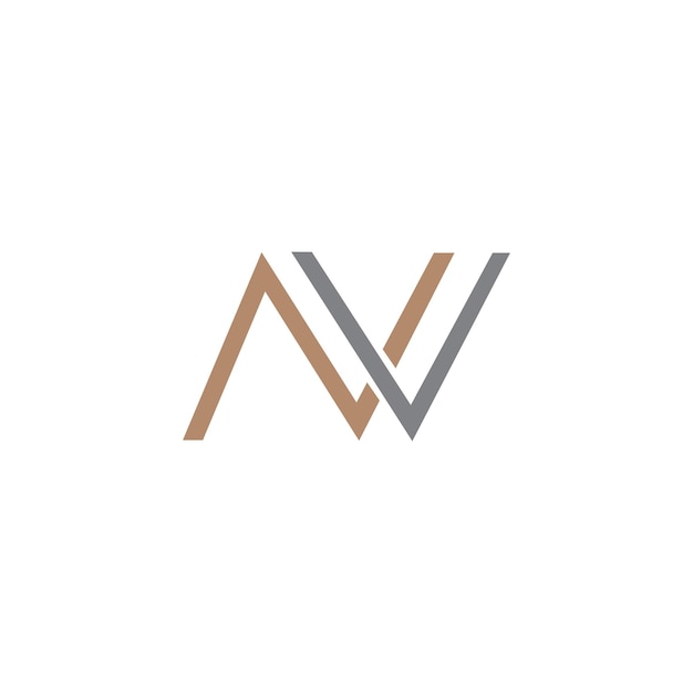 NV Letter Abstract Logo