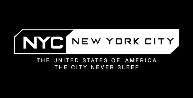 NYC New York City design typography vector design text illustration sign t shirt graphics print