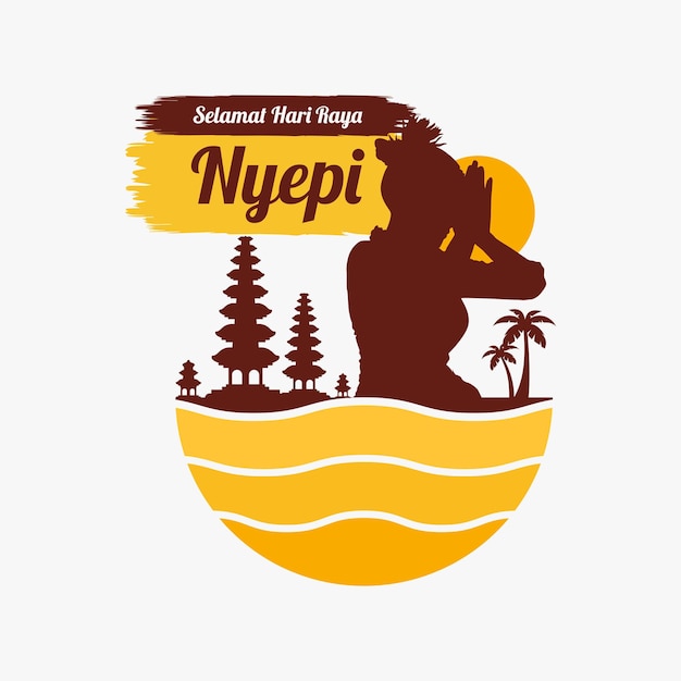 nyepi day greeting logo