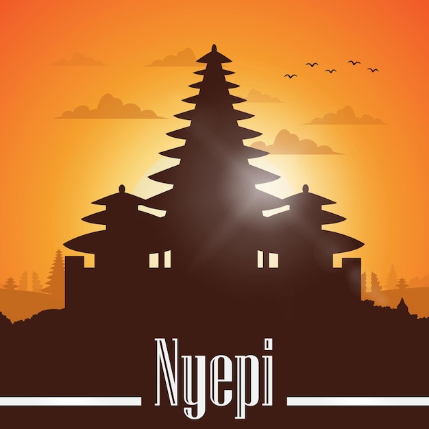 Nyepi Design with backlight effect