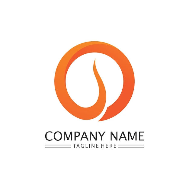 O ring logo business and circle logo design vector