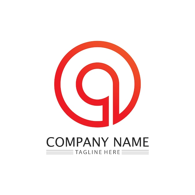 O ring logo business and circle logo design vector