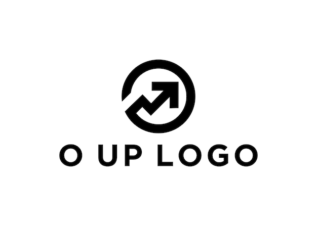 o up logo design vector illustration