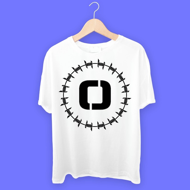 O white tshirt design ai