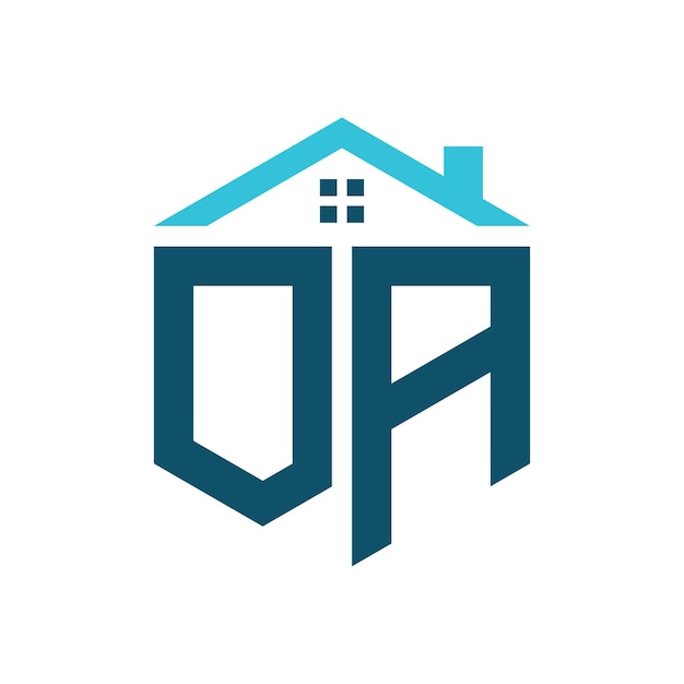 OA House Logo Design Template Letter OA Logo for Real Estate Construction or any House Related Business