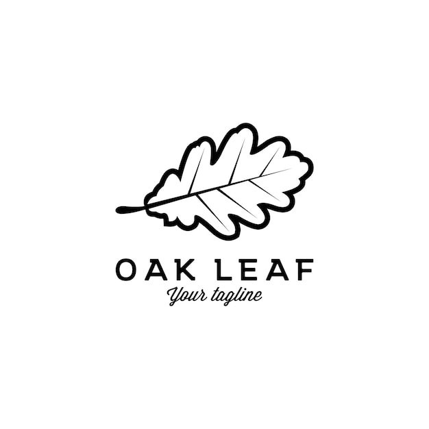 oak leaf vector logo design