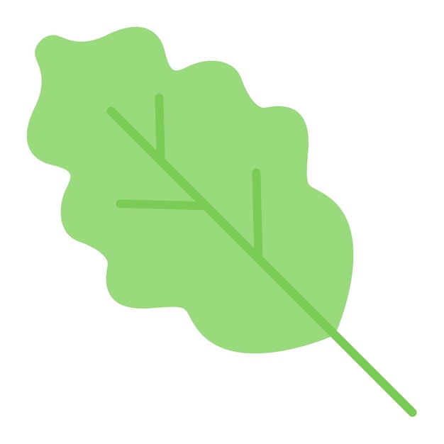 Oak Leaves Flat Illustration