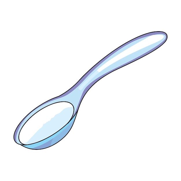 Oatmeal Porridge or Yoghurt in Spoon Isolated on