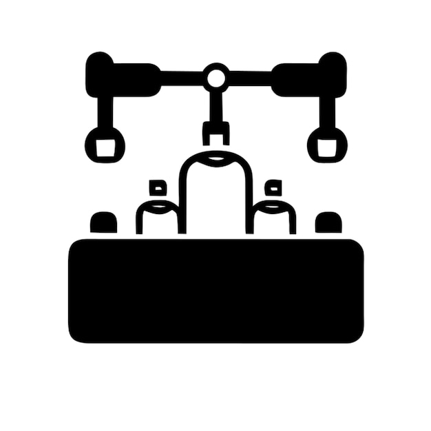 object assembly line pictogram