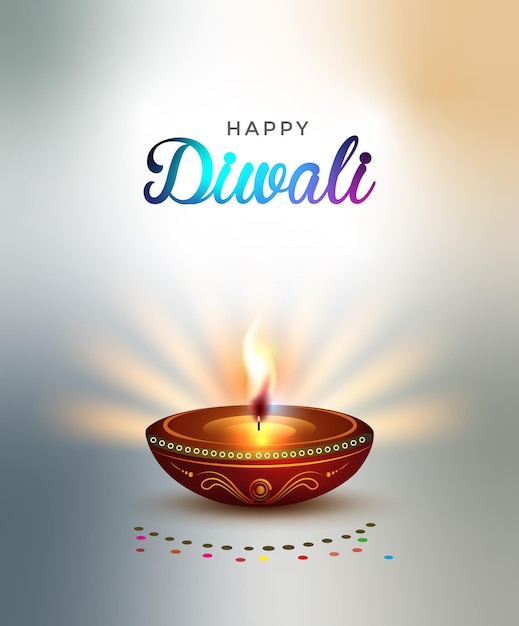 Observing Diwali festivities with vibrant colors