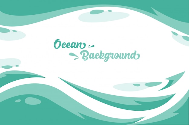 Ocean background with tosca color