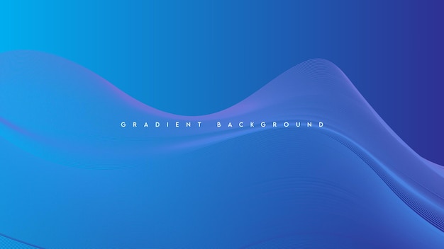 Ocean blue background with wavy line style and futuristic look