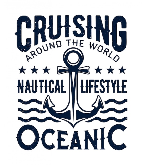 Ocean cruising, nautical lifestyle, ship anchor